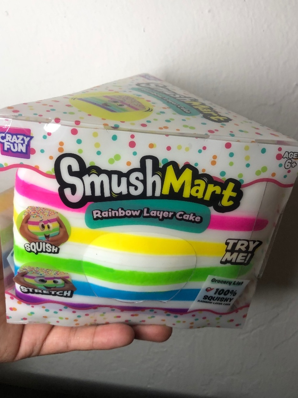 SMUSHMART JUMBO Rainbow Layer Cake Squishy Toy